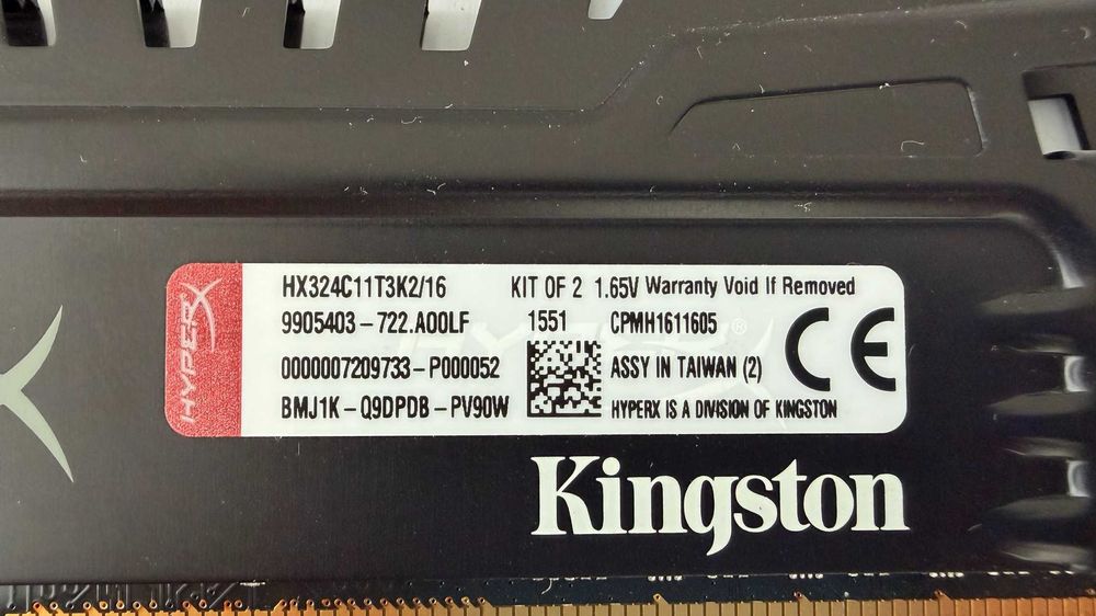 РАМ Памет Kingston HyperX DDR3 2x8GB