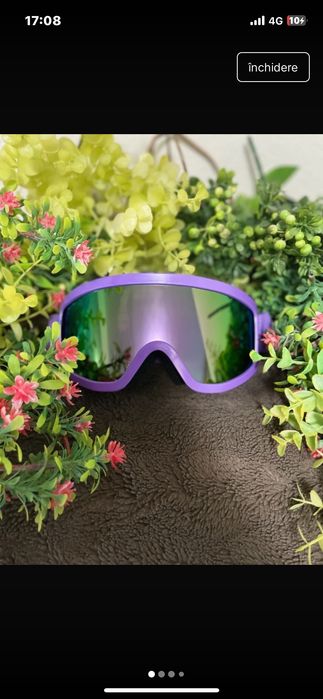 Ochelari de ski/snowboard moderni albi /cameleon