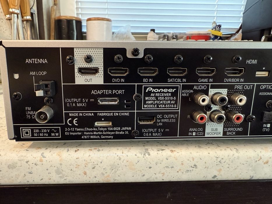 Pioneer VSX-S510 resiver Slim