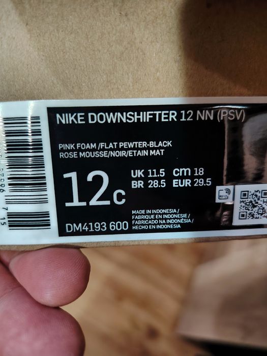 Adidași fete Nike Downshifter 12 NN PSV marimea 29.5