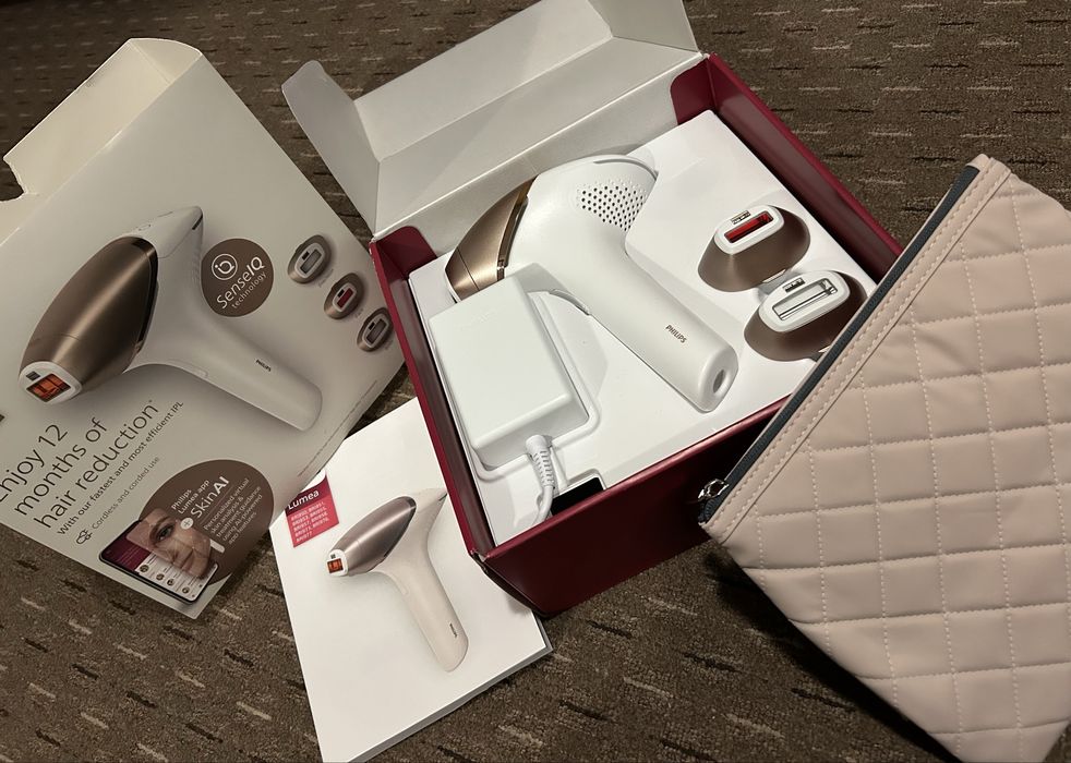 Philips Lumea IPL BRI950 / BRI955 – epilare definitivă, set complet