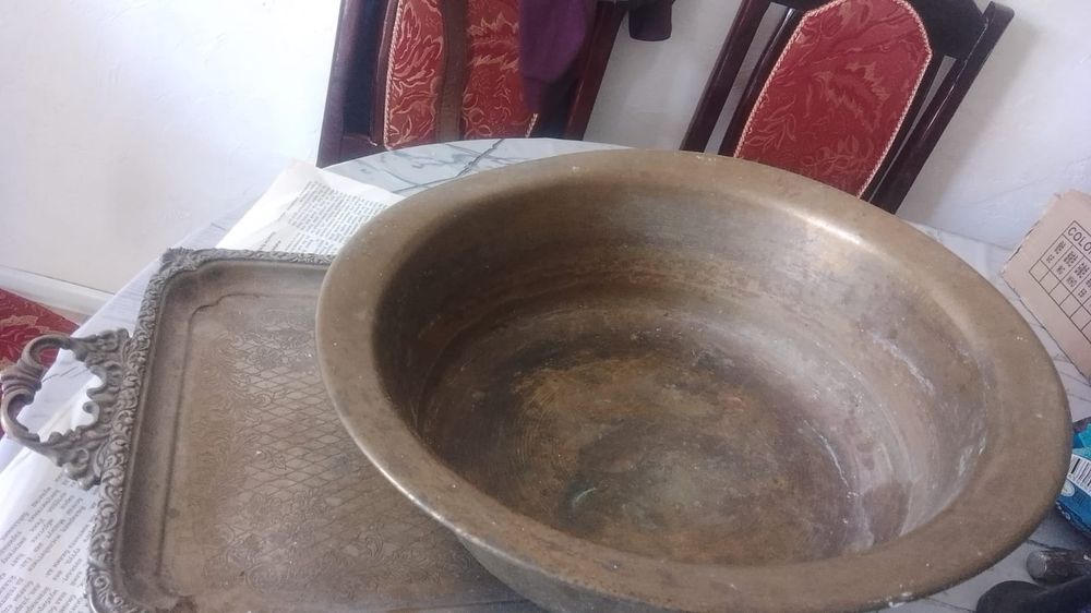 Советские медный тазик