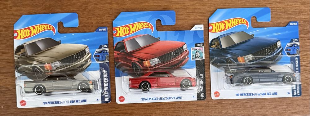 Hot wheels Mercedes 560 SEC - 3 броя !!!