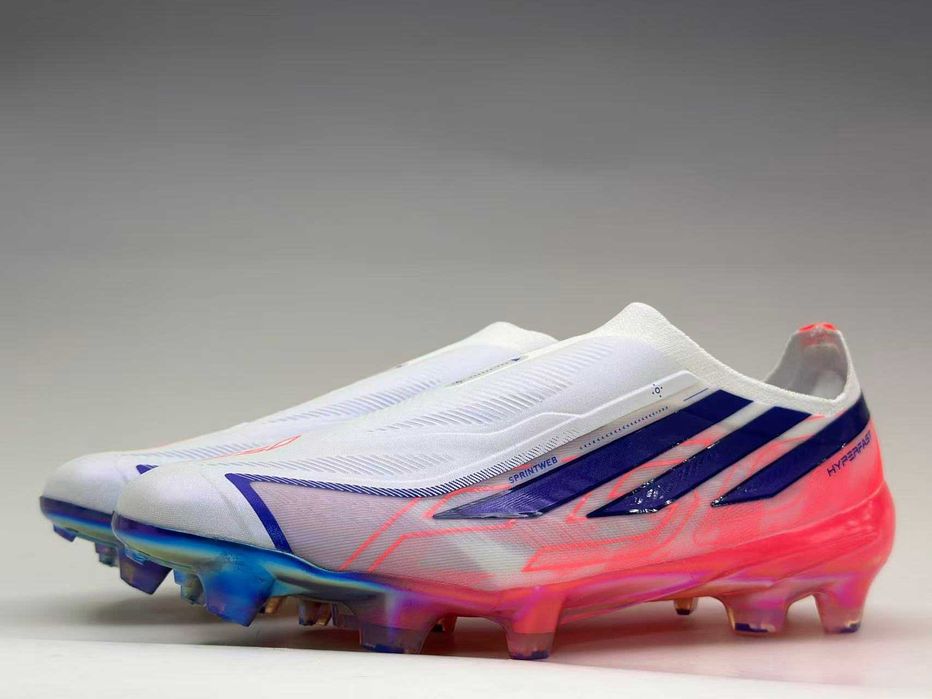 Ghete Fotbal F50 Hyperfast Elite Laceless FG Chaos vs Control