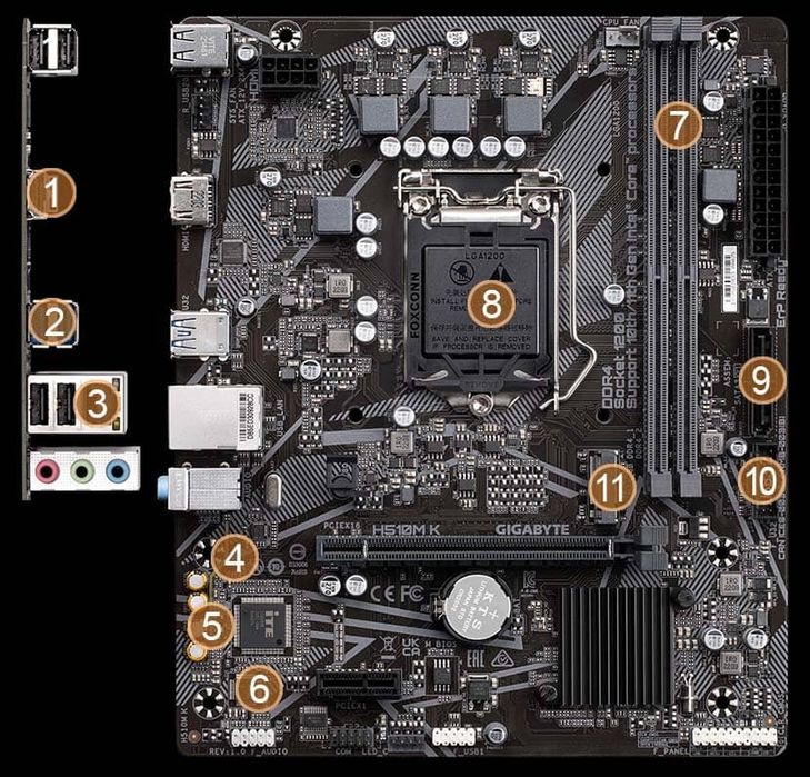 Комплект Intel i3 10100f и плата с кулером