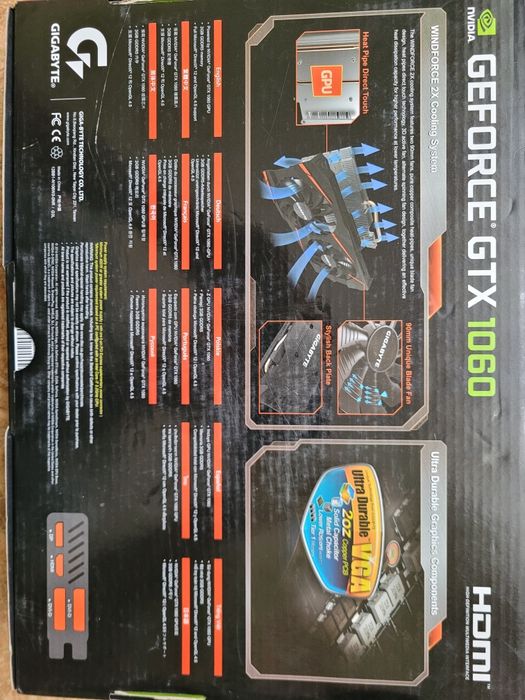 Видеокарта nvidia gtx 1060 3gig