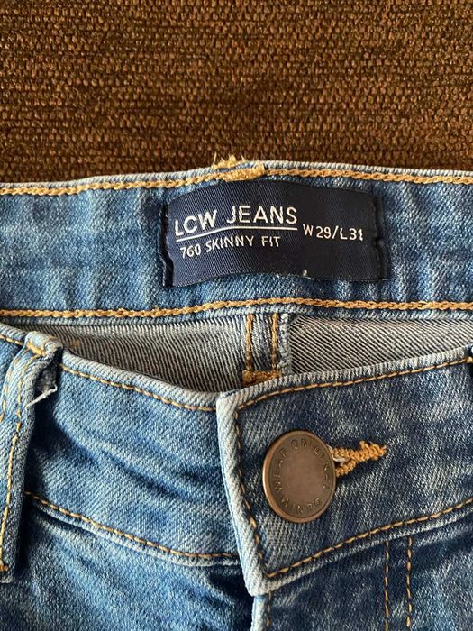 Мъжки Светло-Тъмно Сини дънки LCW JEANS Skinny FIT.