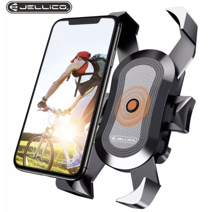 Suport Bicicleta Jellico Extensibil Pentru Telefon Negru