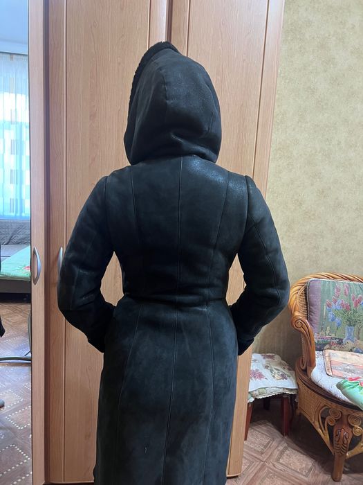 Дубленка удлинённая женская