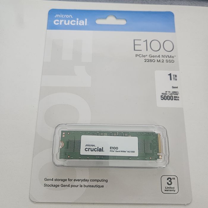 Ssd Nvme 1TB Crucial Нов неразопакован.