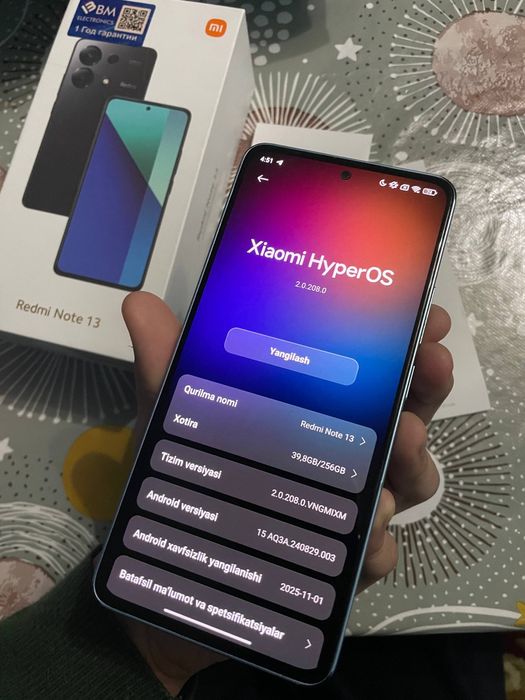 Redmi note 13 256Gb ideal srochni
