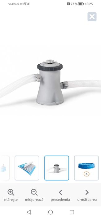 Piscina 305x76, cu filtru și copertina