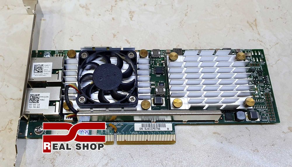 Broadcom Lan 2x Card RJ45 PCIe 2.5G/10G BCM57810 Сетевая карта Server