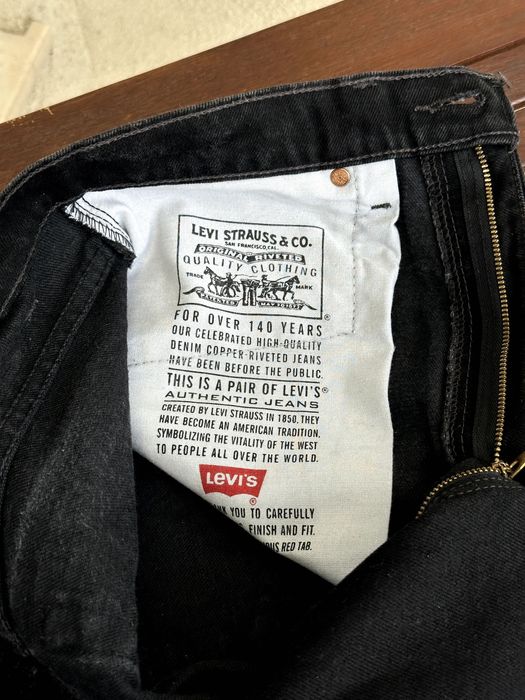 Мъжки дънки LEVI'S / 505 Regular Fit Straight Leg (Made in USA) - размер W33 / L34, Отлично състояние