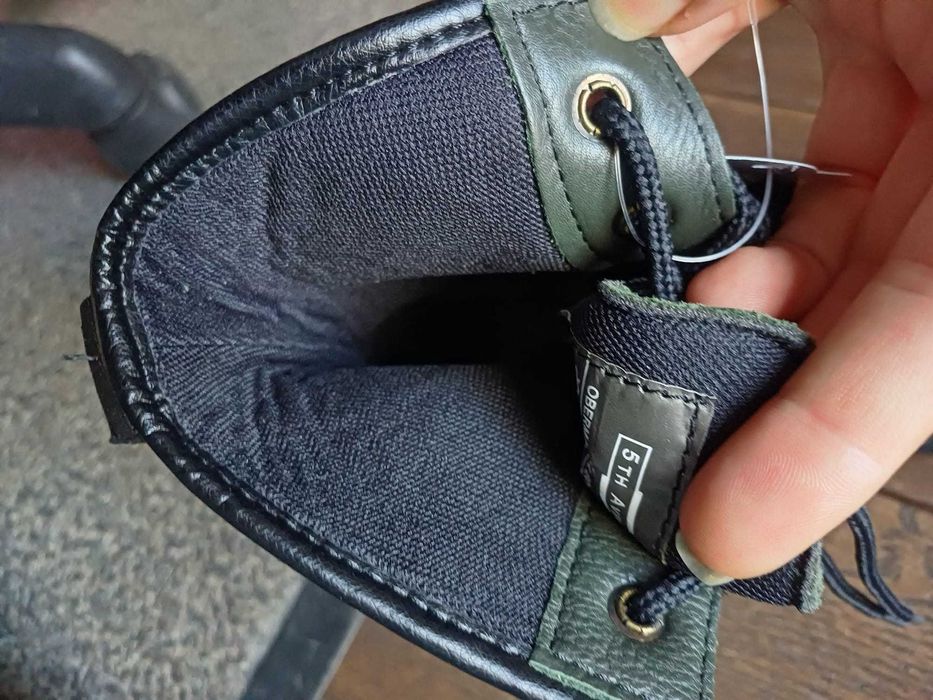 Ghete 5th Avenue, kaki si bordo, piele naturala, mar. 37, 39 si 41