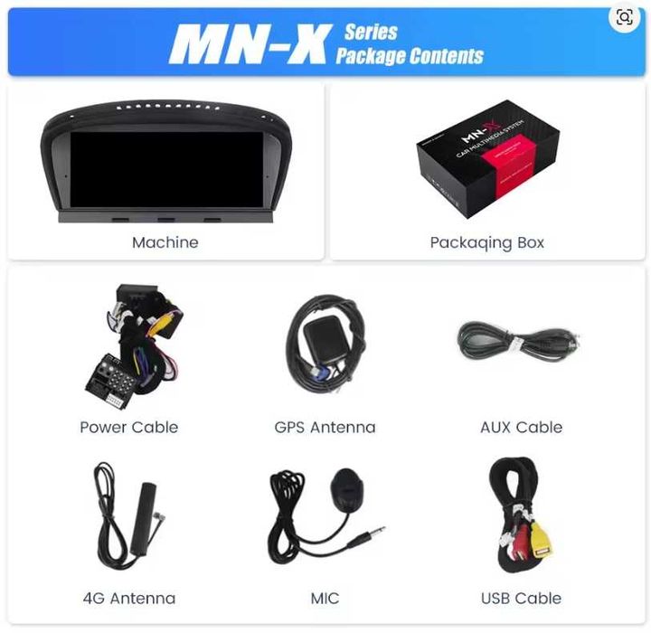 Android мултимедия за BMW E60 / E90 | CarPlay, Android Auto, GPS