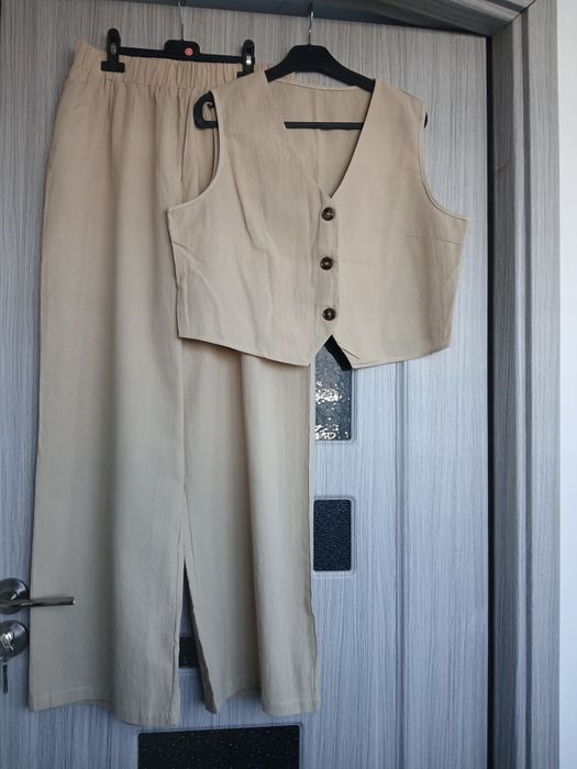 Set de damă pantaloni si vestă XL  și L