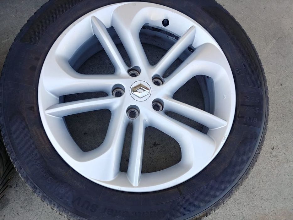 set jante aliaj r18 cu anvelope m+s 225/55r18  renaut koleos 2 2016-2023 403005871r  403007704r