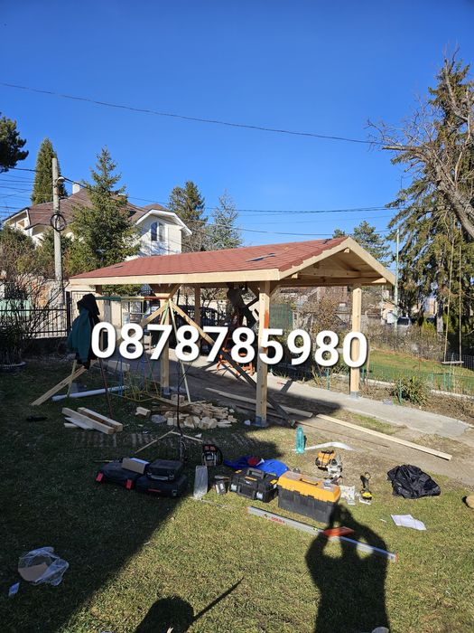 Изграждане на дървени навеси и тераси