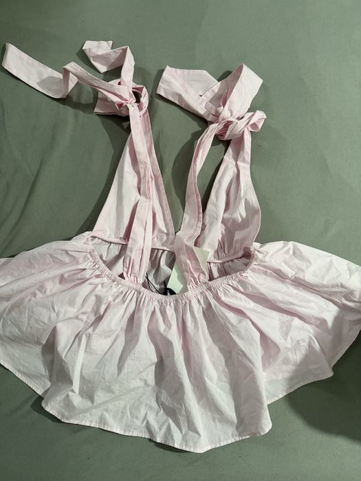 Розов топ/потник Zara с гол гръб