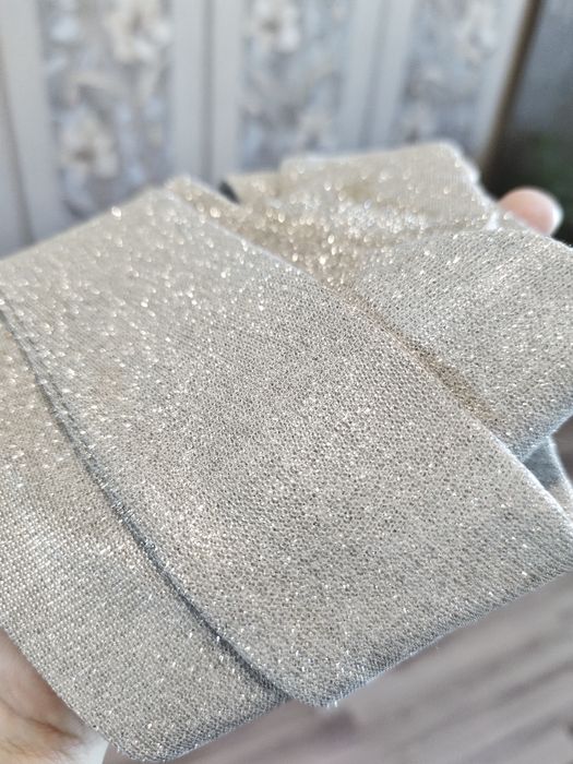 Платье вечернее блестящее серебро