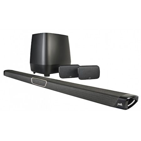 Soundbar Polk Audio Magnifi MAX SR, boxe surround wireless incluse, 400W, Negru