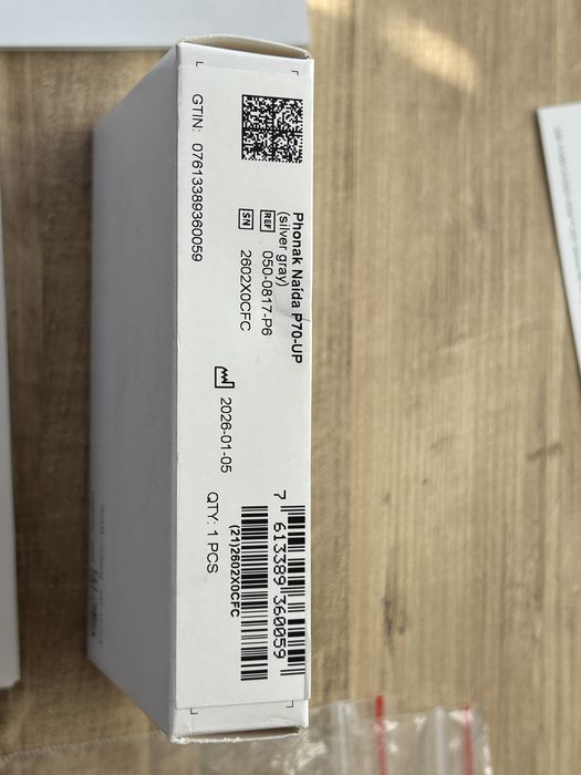 /ЧИСТО НОВ/ Phonak Naida P70 Silver gray