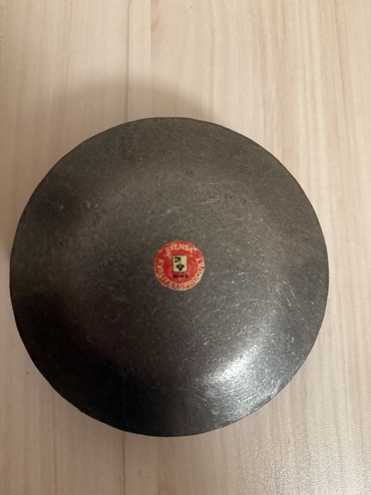 Античен шведски свещник от ковано желязо - ръчна изработка