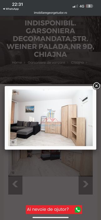 Garsonieră Chiajna proprietar