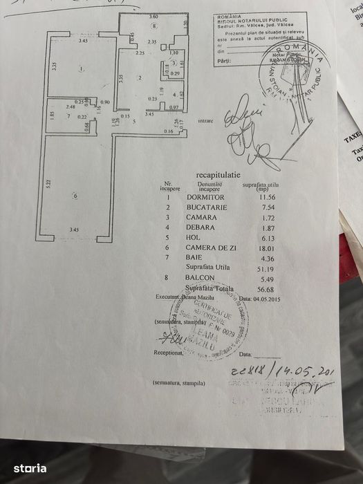 Apartament 2 camere et 1 Matei Basarab