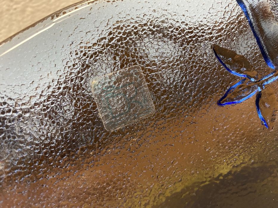 Италианска фруктиера  от цветно стъкло