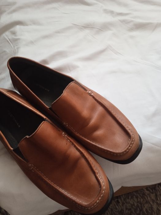 Мокасины кожаные