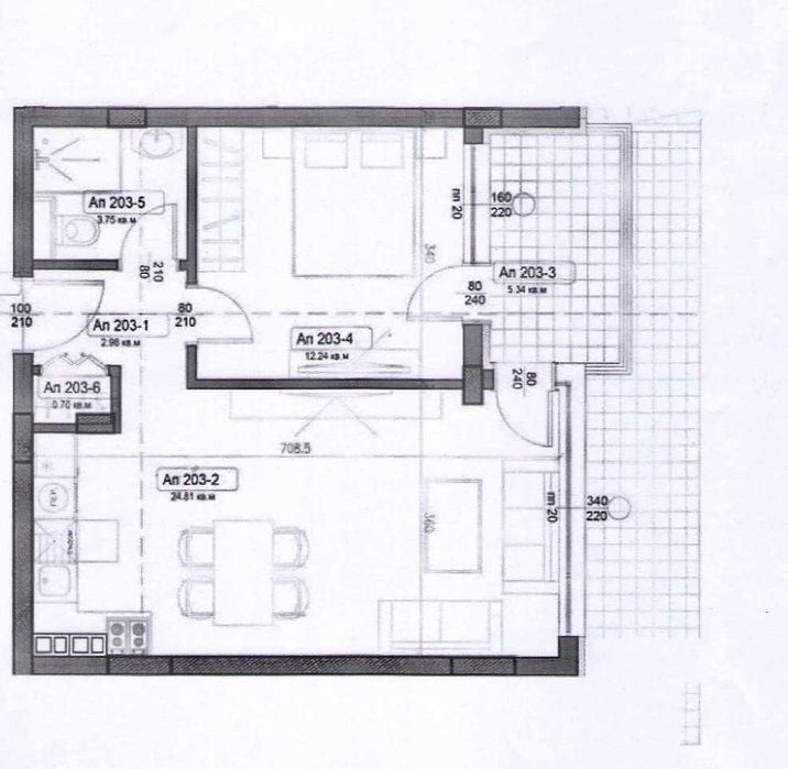 Двустаен апартамент в луксозна сграда