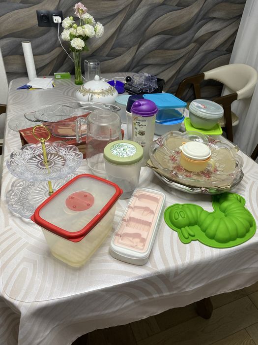 Посуда разная, контейнеры, блюда для бешбармака