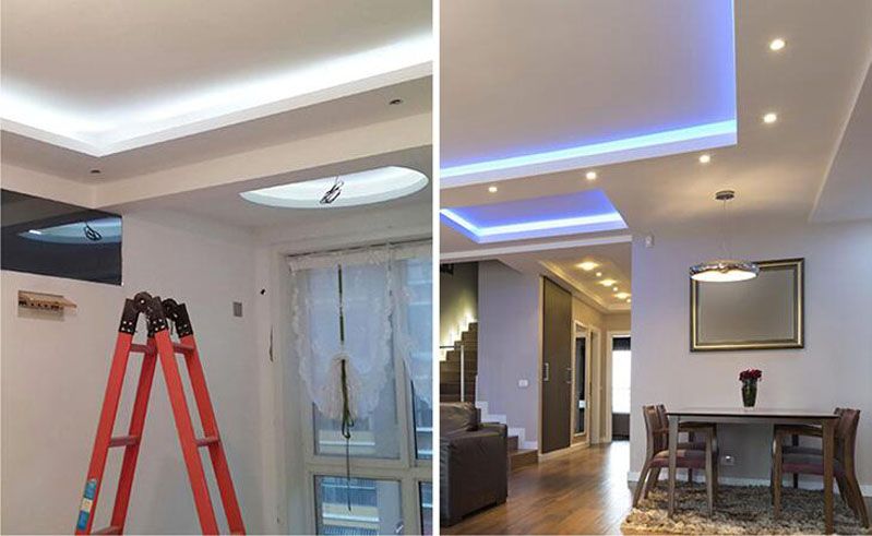 Banda LED USB pentru Iluminare Ambientala in Spatele Televizorului Alb