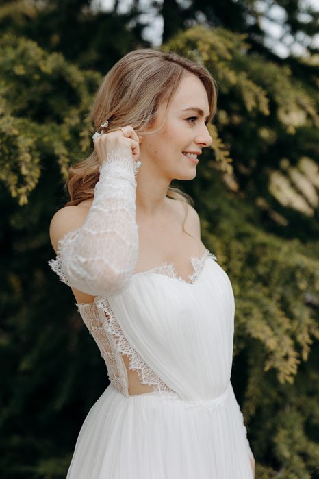 BRIDAL DRESS - ROCHIE RHEA COSTA mireasa mătase naturală