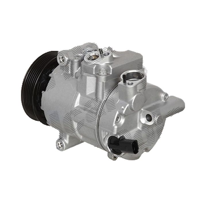 Compresor aer conditionat Audi A1, 202018, motor 1.2 Tfsi, 63kw, 1.4 Tfsi, 90/136kw, benzina; 1.6 TDI, 66/77kw, 2.0 TDI, 105kw, diesel, rola curea 110 mm, 6 caneluri, Tip Sanden/Denso/Delphi: