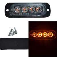 1бр. блиц мигащи габарити ЛЕД LED Пътна помощ оранжевa светлина 12-24V