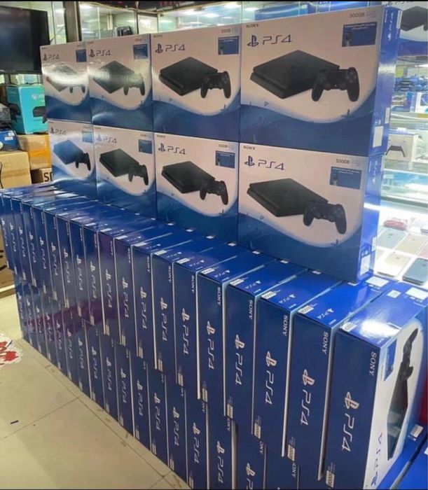 Playstation 4 slim , Pro 100Тор с играми 2- джойстик Novi оптом