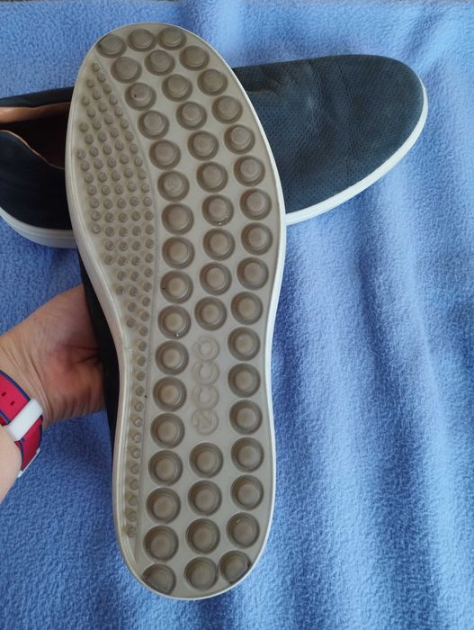 Чехли Birkenstock и мокасини ecco номер 47.