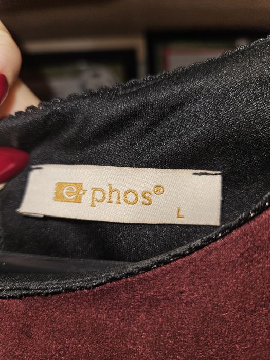 Къса рокля Ephos Л бордо