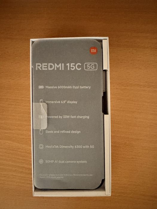 Xiaomi Redmi 15C 5G – 8GB RAM / 128GB ROM – Nou, Doar Deschis