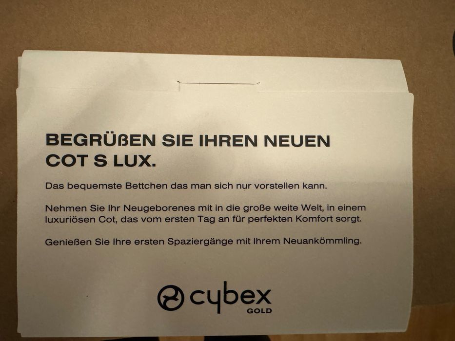 Кош за новородено Cybex Cot S Lux + подарък