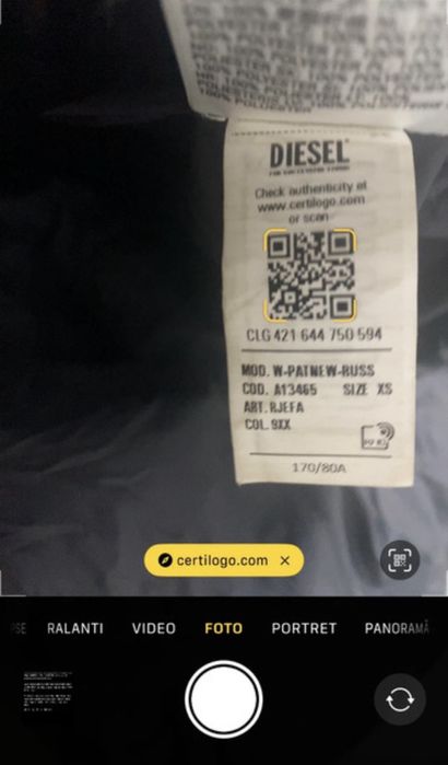 Geaca Diesel , noua fara eticheta !