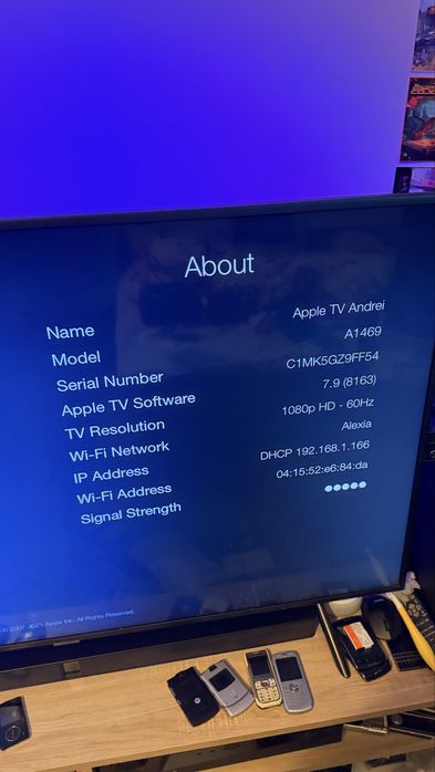 Apple TV A1469 smart tv 3rd Gen