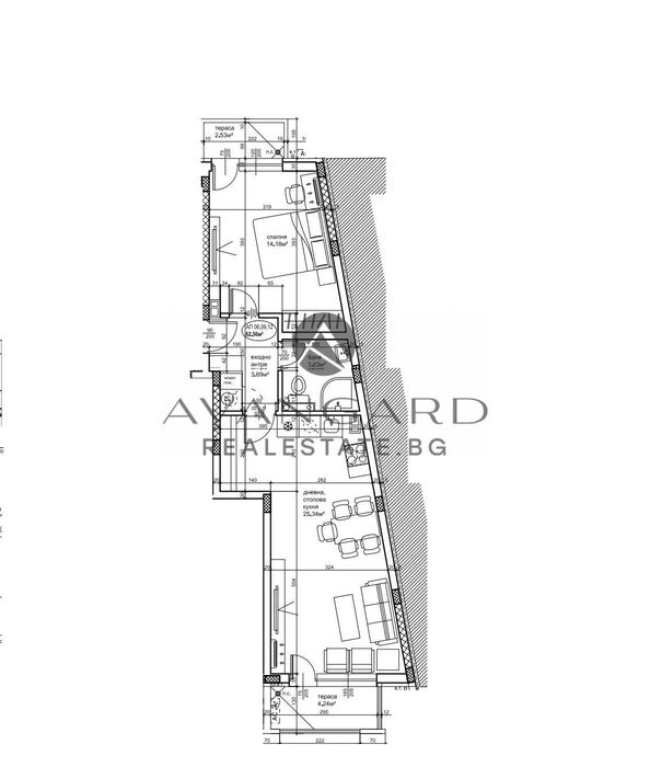 Продава се Двустаен апартамент в Пловдив, Кършияка - 80 кв.м за 1958 €/кв.м - Снимка #1