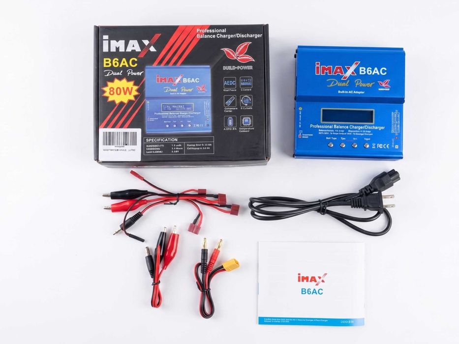 Смарт Зарядно IMAX B6 AC Dual Power 80W XT60 за LiPo Li-Ion LiFePo4 NiCd NiMH