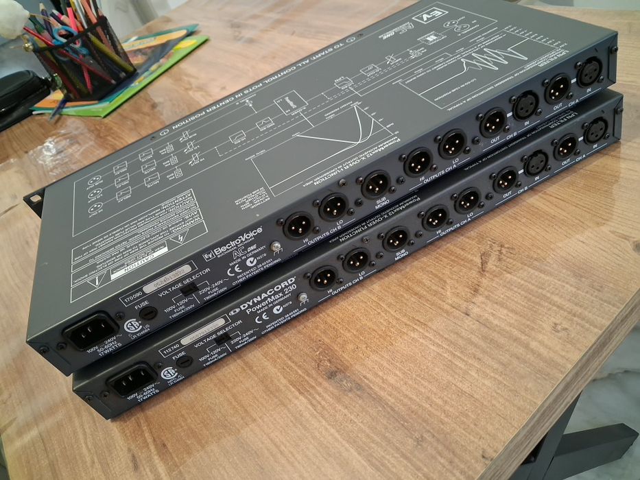 Crossover procesor Dynacord Powermax230 si Electrovoice AC one