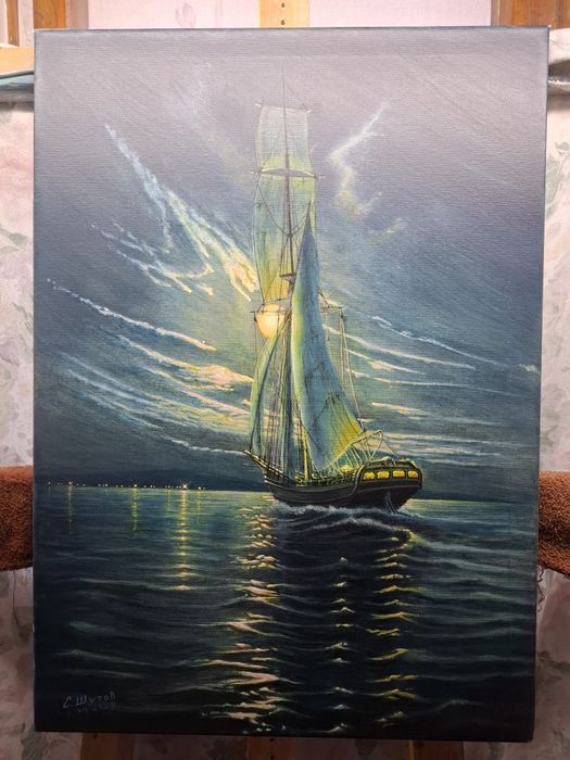 Нова картина ,акрилни бои ,подрамка 70/50