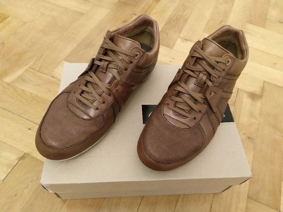 Ghete barbati din piele naturala Clarks Triturn Hi, maro, 41 (27,5cm)